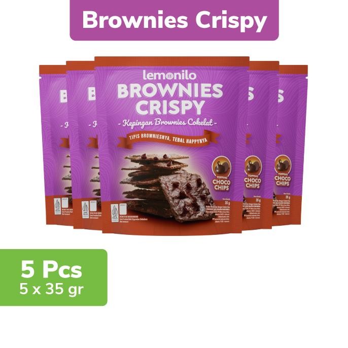 

TERLARIS 5 Pcs Lemonilo Brownies Crispy Chocochips 35g Siap kirim