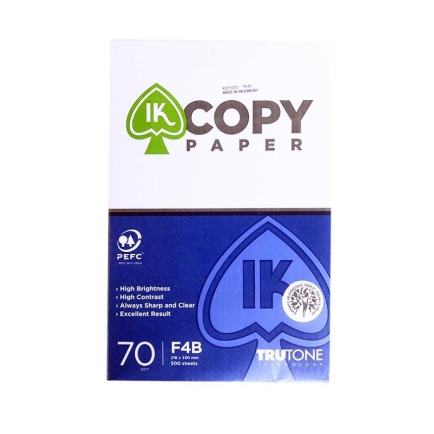

TC21 Oy58 IK Copy Paper A4 F4 70 Gsm 500 Lembar Original (1 RIM) / IK Kertas Print Copy A4 F4 HVS Folio 70 Gram 500 Sheet Per Rim Termurah Sale