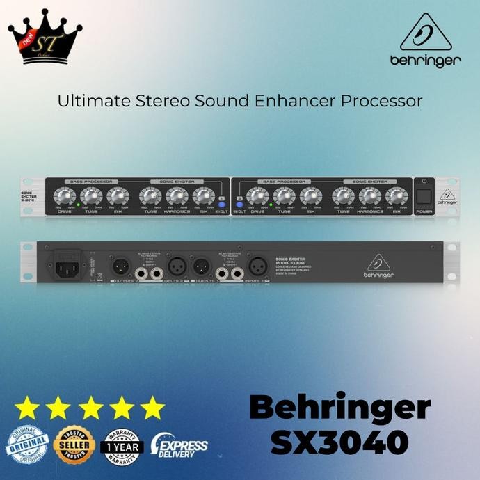 Terlaris Behringer Sx3040 V2 Sx3040V2 Sonic Exciter Sound Enhancement Processor Harmonis