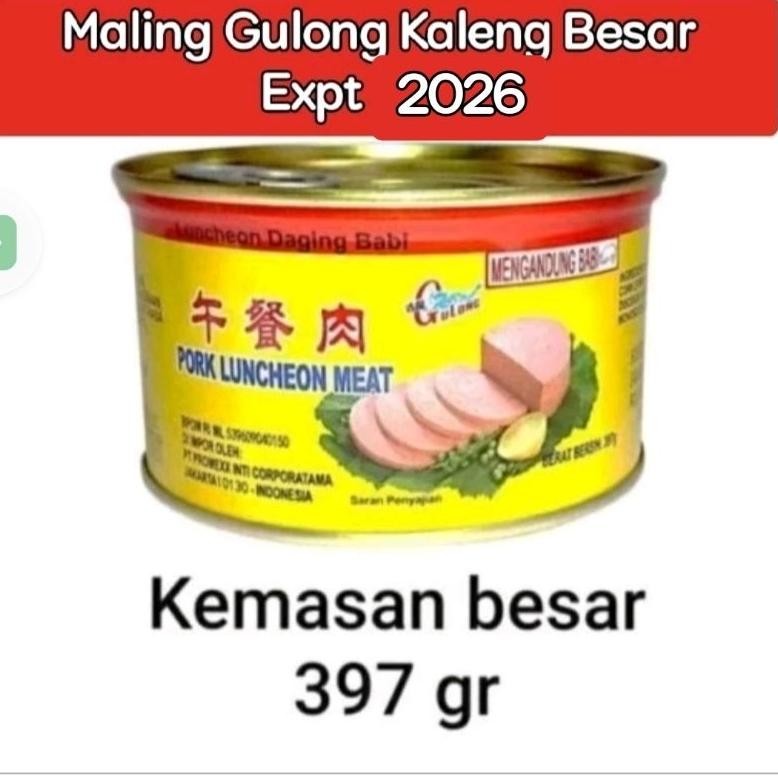 

READY STOK Maling Gulong / Daging Maling / Pork Luncheon Meat GULONG 397 Gr Siap kirim