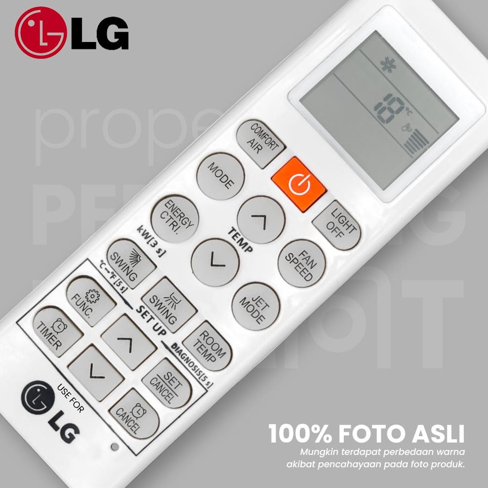 Gfd-12 Remot Remote Ac Lg Dual Inverter Akb75075801 Grade Original