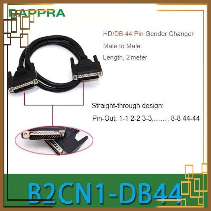 [TAM] DB44 HD44 D-SUB 44 PIN MALE KE MALE EXTENSION CABLE 2M KABEL OF64