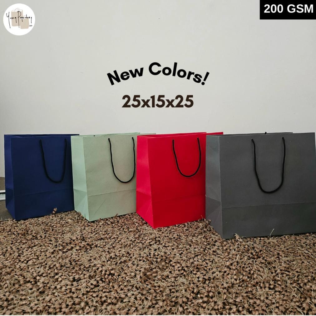 

Xct-2328 Paper Bag/Tas Kertas Paperbag Color Warna Series Kraft 25 X 15 X 25 (1 Lusin)