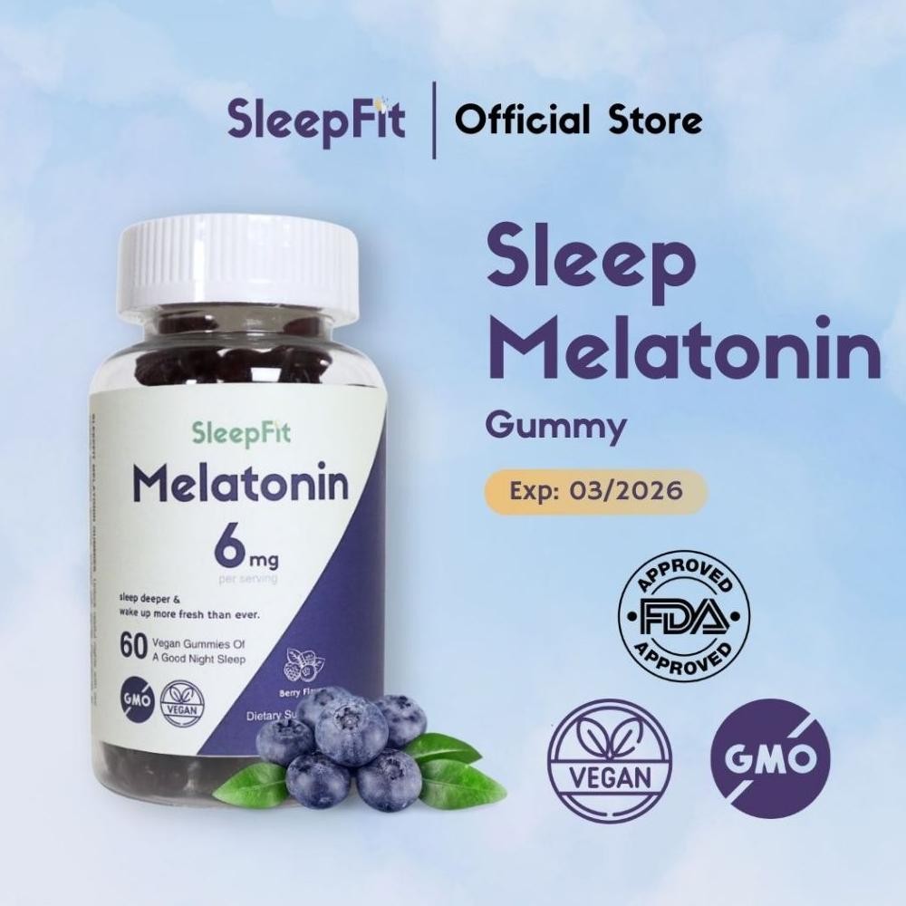 

TERLARIS SleepFit Melatonin 6 Mg Sleep Supplement Botol 60 Gummies Siap kirim