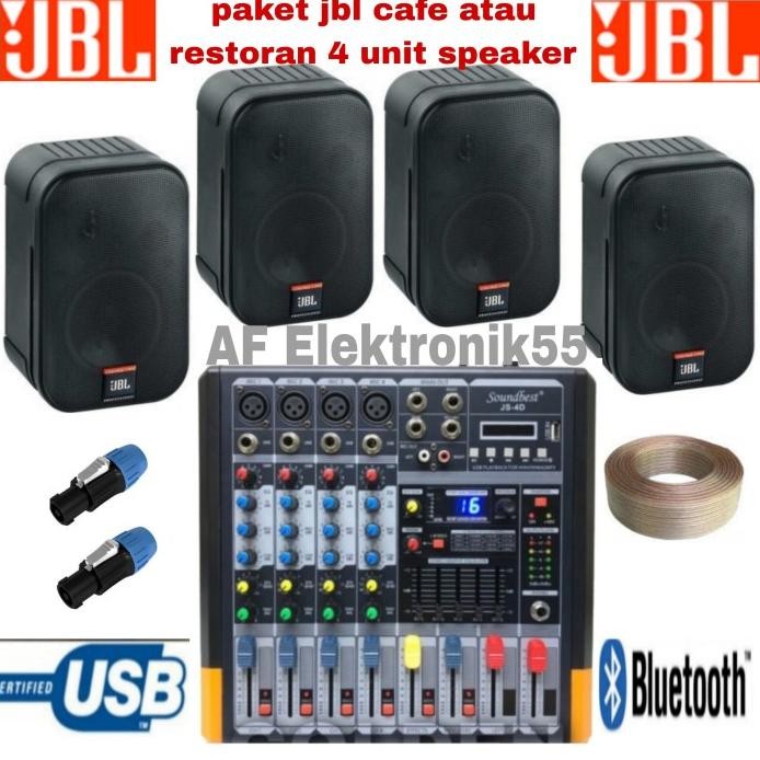 Terlaris Paket Sound System Jbl + Power Mixer Cafe Atau Restoran Original