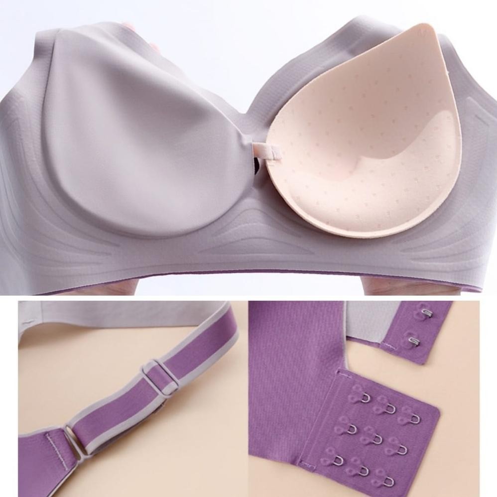 wd-54 IQR-914 LUX Bra Seamless Tanpa Kawat Push Up Bh Wanita Busa Pakaian Dalam Nyaman Zero Feel LO0