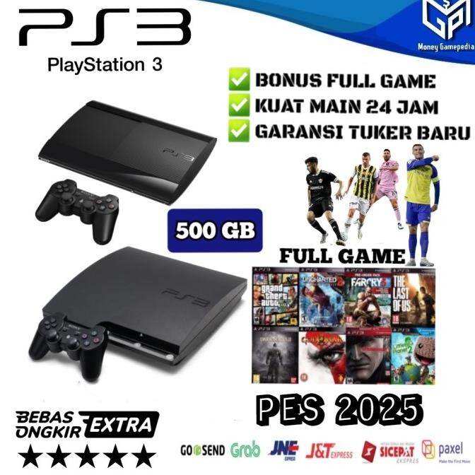 ps3 ps 3 Slim super slim 500 GB Full Game murah