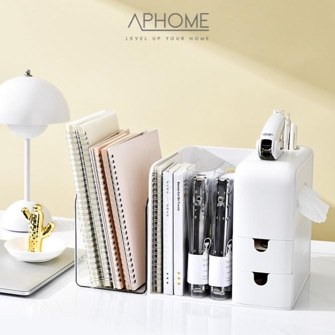 new  APHOME Kotak File Tray Folder Box Desk Organizer Rak Buku Meja DESTA murah