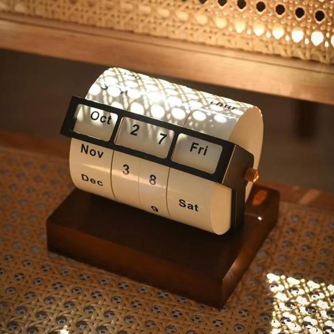 

new !!! Kalender Roda Berputar Rotatable Wheel Calender Kalender Meja Sepanjang Masa Aesthertic Calendar Hiasan Meja murah