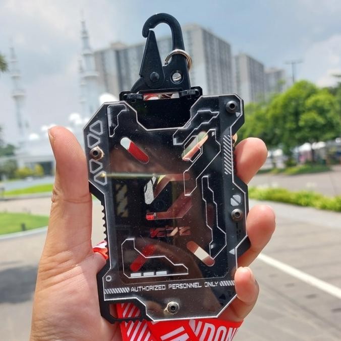 

new !!! Acrylic Card Holder Cyberpunk Xyberz Zero Techwear Indonesia Name Tag murah