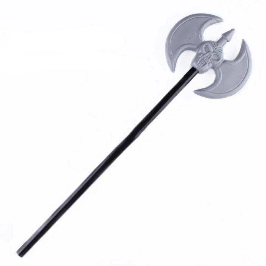 Premium Two Side Axe Grim Reaper Blade Halloween Costume Props High Quality