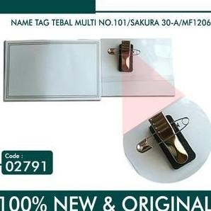 

new !!! (PACK) Name Tag Multi / Plastik ID Card Peniti murah