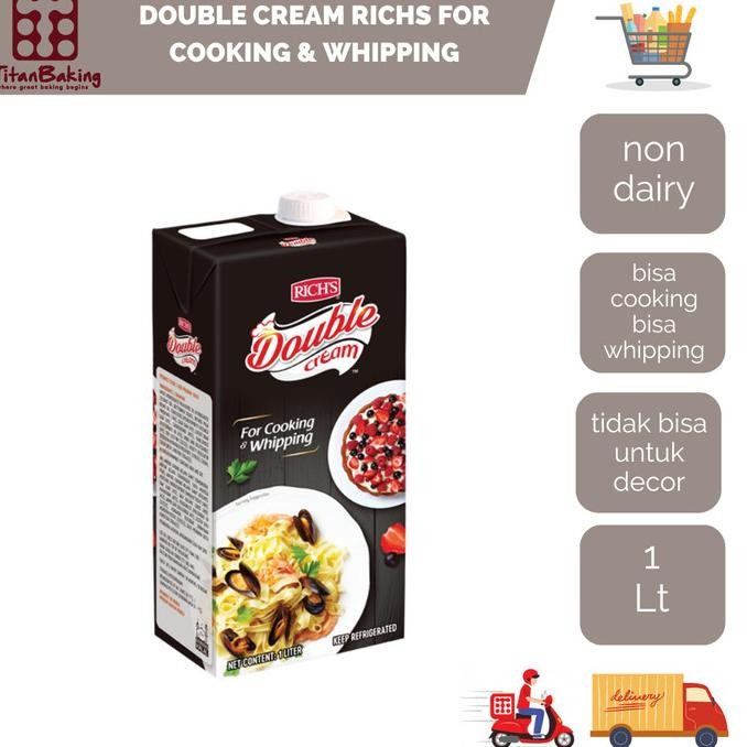 

Sale Double Cream Richs For Cooking & Whipping 1 Ltr
