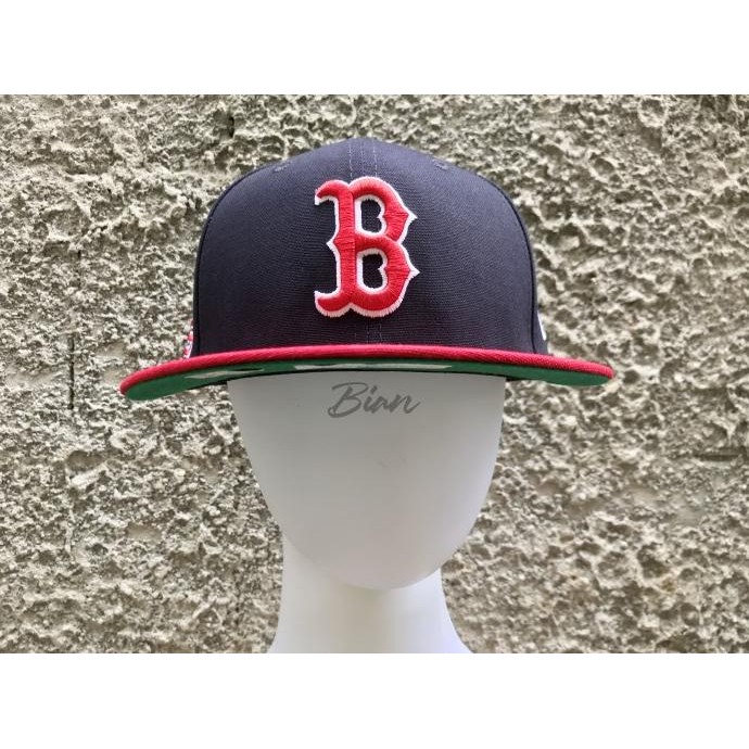 Topi New Era 59Fifty Fitted Eric Emanuel Boston Red Sox Navy/Red Cap