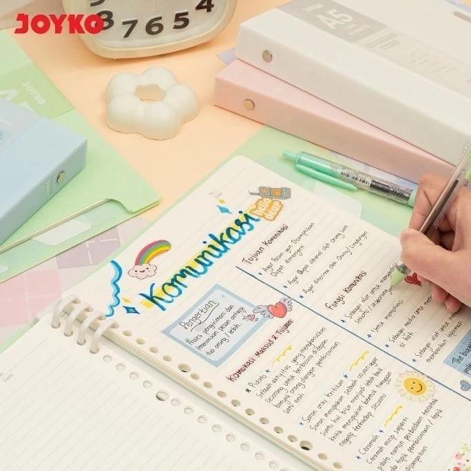 

VD08 Terlaris! JOYKO Binder Note Book BN-105 A5/B5 - Buku Catatan Texture Cover Warna Pastel Lucu Murah Termurah Terlaris