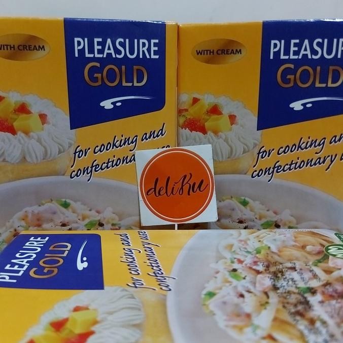 

Sale Pleasure Gold Cooking Cream & Whipping Cream 1 Liter Halal