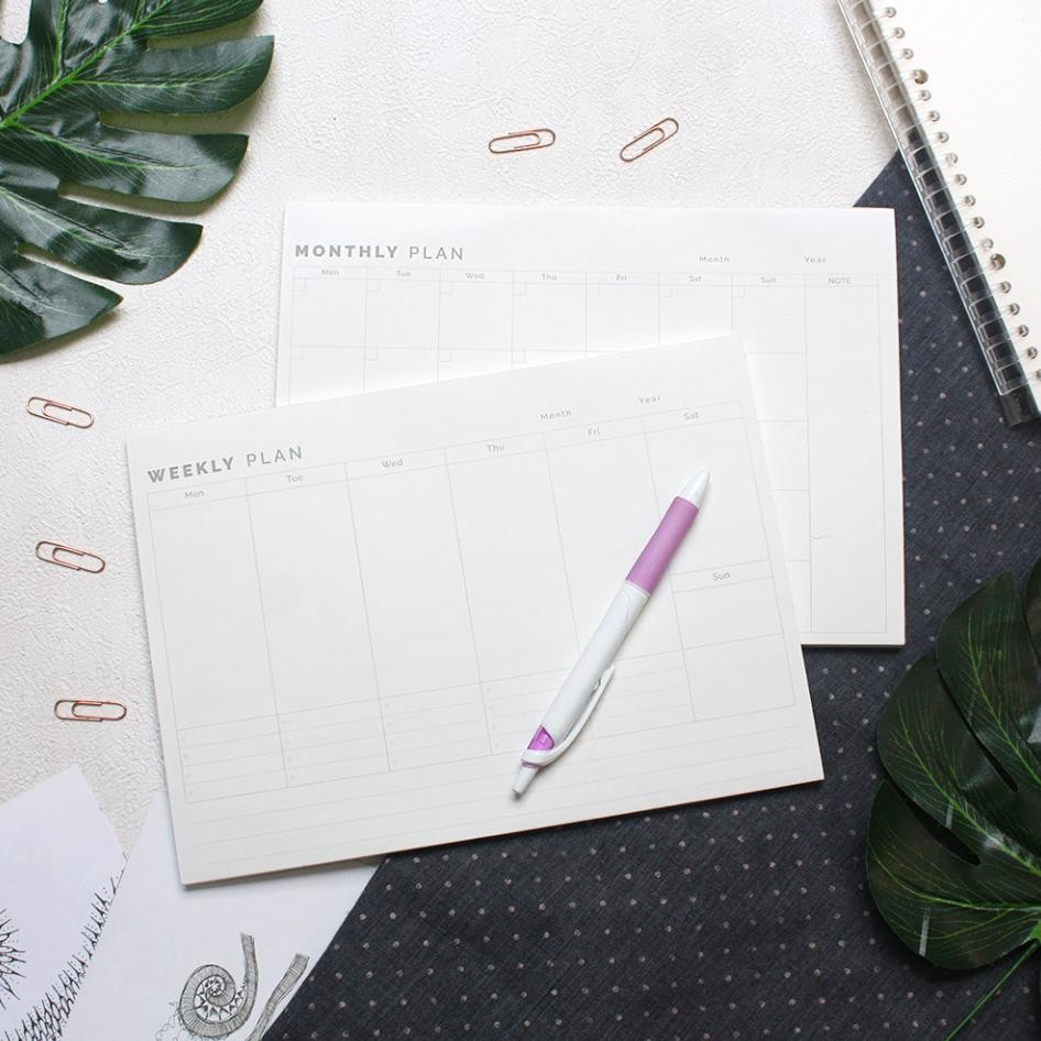 

YBW-2429 gh-45 Panmomo Weekly Monthly Planner Memopad / Buku Jadwal Agenda Mingguan Bulanan Simple Berkualitas Berkualitas
