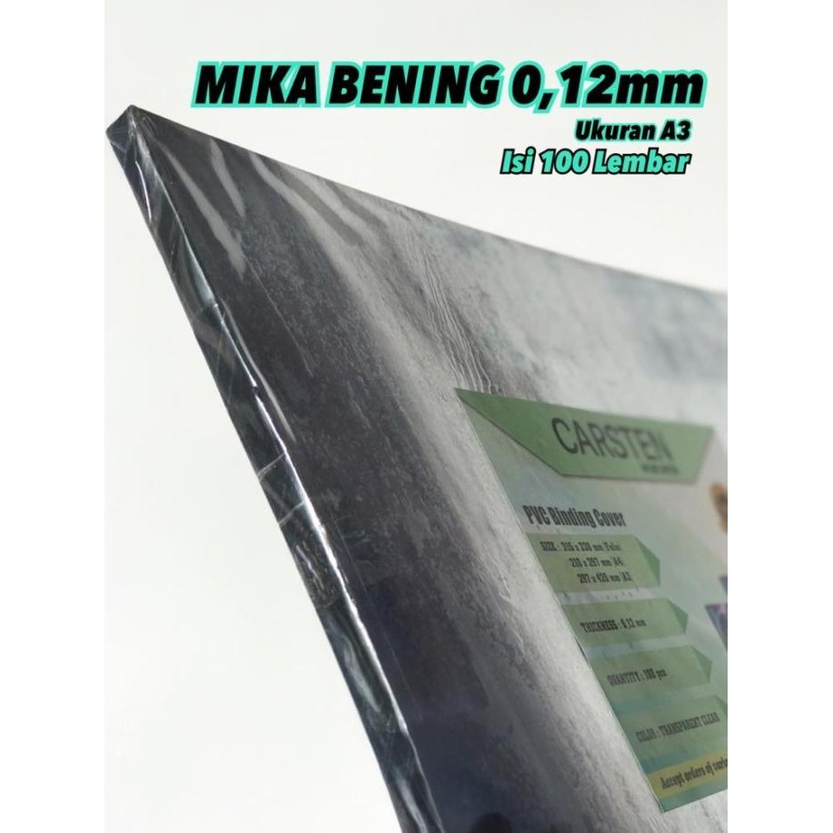 

new !!! MIKA JILID 0.12 MM A3 ISI 100 LEMBAR murah