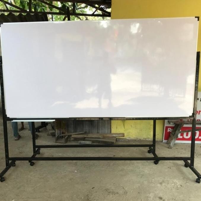

BEBAS ONGKIR - whiteboard standing 120x240