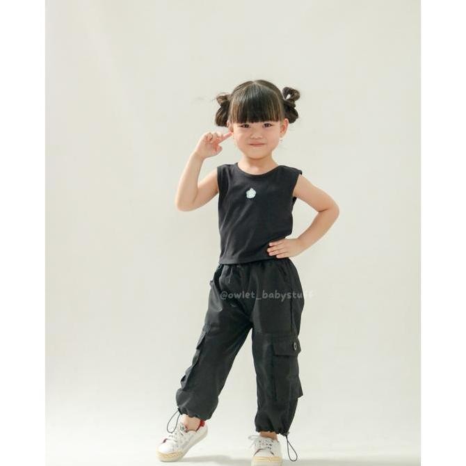 OWLET - CELANA CARGO ANAK / CELANA ANAK / CELANA CARGO 1-7THN  / CARGO SERUT / CELANA JOGGER PARASUT