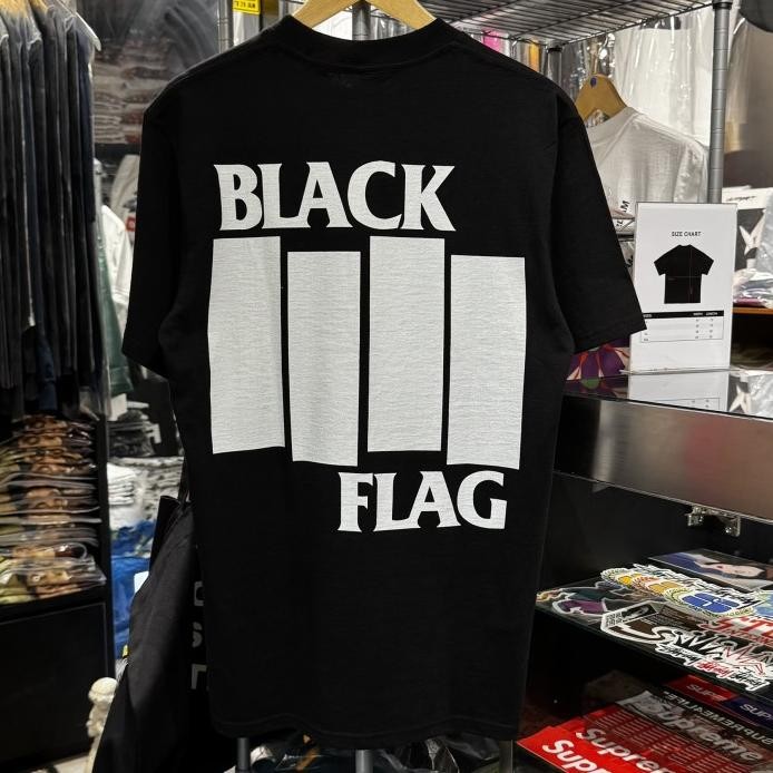 new  BLACK FLAG - EVERYTHING WENT BLACK TSHIRT (BLACK) murah