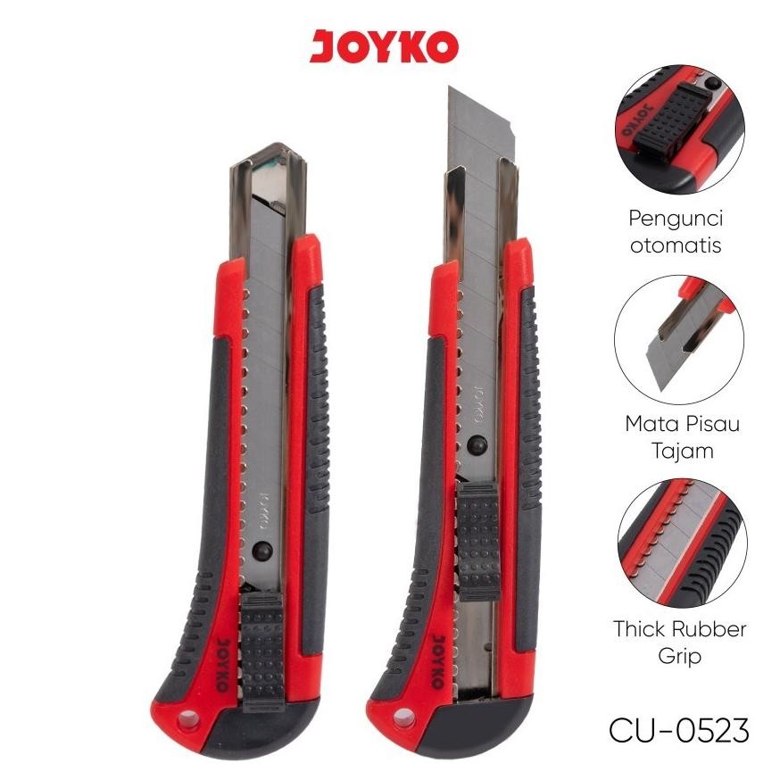 

2er-54 sa-324 Kater Besar JOYKO C-0523 Free 1Pc Refill Pisau / Cutter Pemotong Gagang Karet C0523 Sale Original