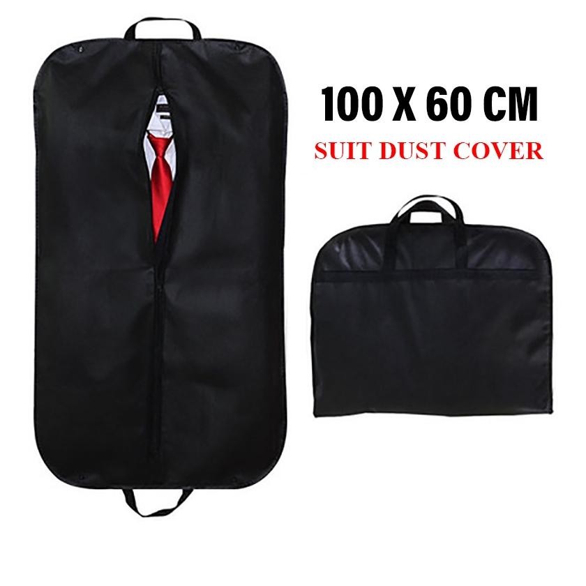 Premium Cover Sarung Jas Pria Plus Hanger Exclusive Anti Air High Quality Cover Pelindung baju Pakai