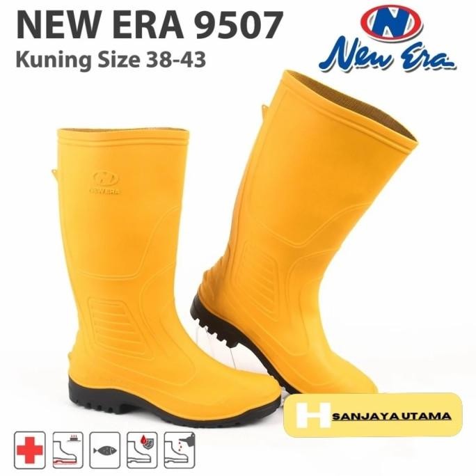 Sepatu APD Boots Sepatu Proyek Karet Pria / Wanita New Era 9507 Kuning