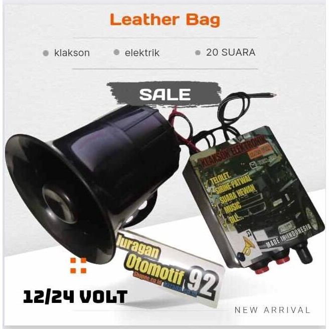klakson telolet basuri elektrik 24 volt / 12 volt motor mobil klakson suara unik