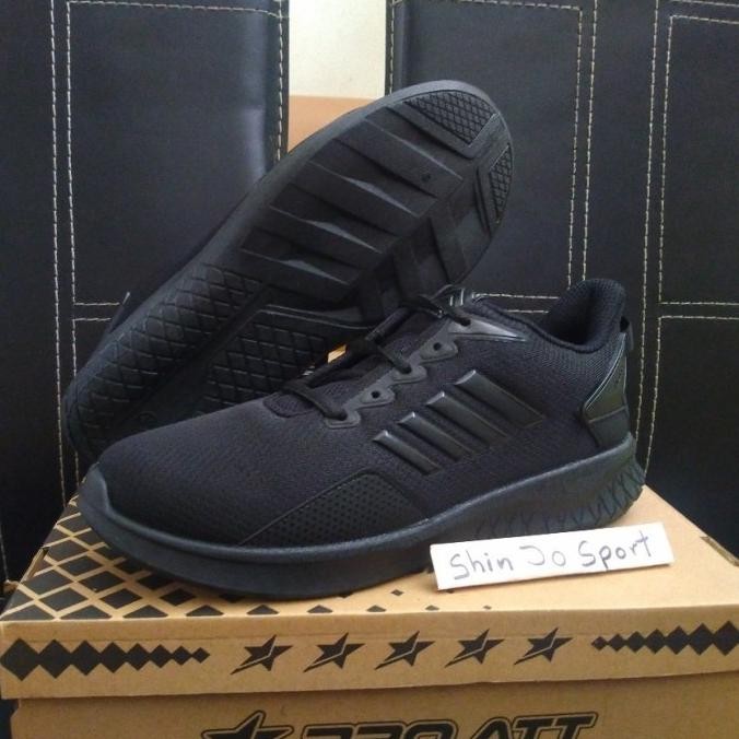 Original PRO ATT 40-43 SEPATU SEKOLAH SMA KERJA PRIA PRAMUKA TALI HITAM POLOS