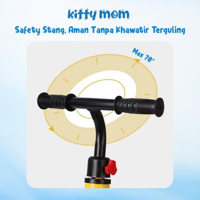 Sepeda Anak Tiga Roda Mainan Sepeda Anak 3 Roda 2in1 Sepeda Keseimbangan Anak Balance Bike Push Bike