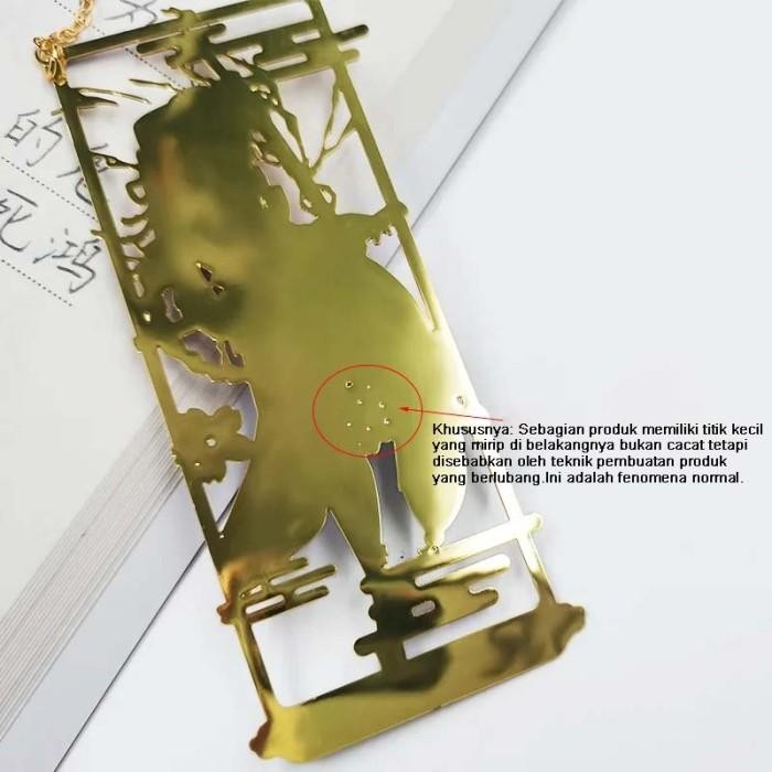 

Pembatas Buku Genshin Impact Bookmark Metal Anime Bookmark Besi Pembatas Buku Anime Bookmark Metal Bertekstur