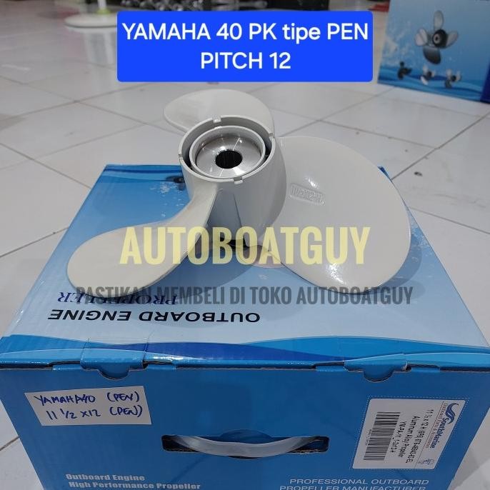 >>>>>] Propeller YAMAHA 40 PK HP tipe PEN  11 1/2 X 12  (Pitch 12) 676-45943-62 Kipas Baling Baling 