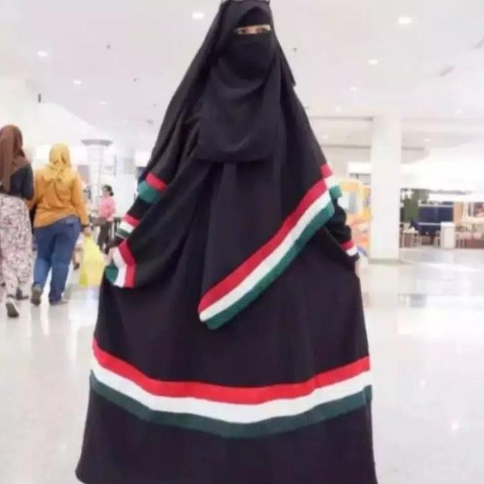 Original GAMIS SET PALESTINA + KHIMAR+CADAR