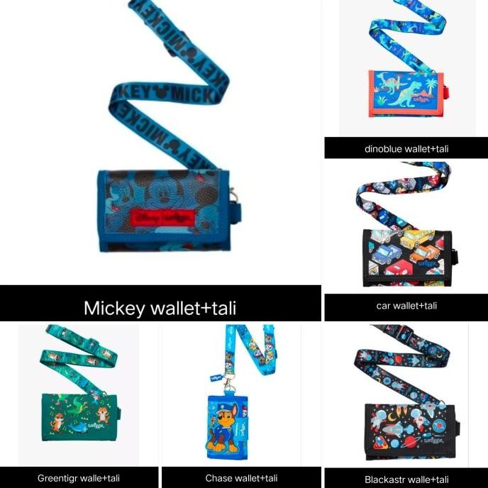 Terlaris Smiggle Dompet Anak Tali Lanyard  BlackAstro, Mickey, Dino, Chase, Car SALE