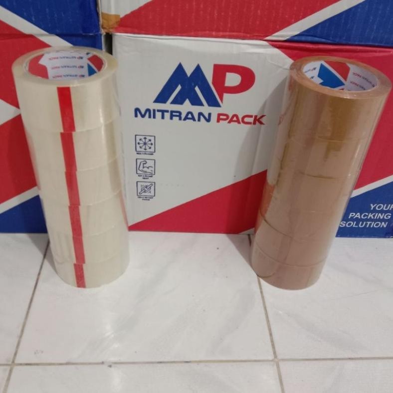 

Th-23 Lakban Bening / Coklat 100 Yard Full X 48 Mm / 2 Inch Mitran Pack 90 Meter X 48Mm Premium