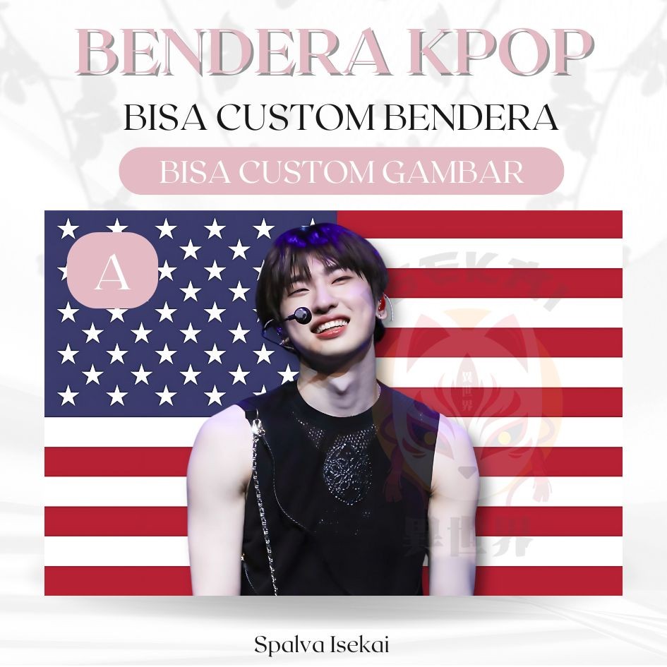 Bendera KPOP DAVIN XODIAC / KPOP Flag / BENDERA AMERIKA KPOP / KPOP Tapestry / Tapestri Kpop