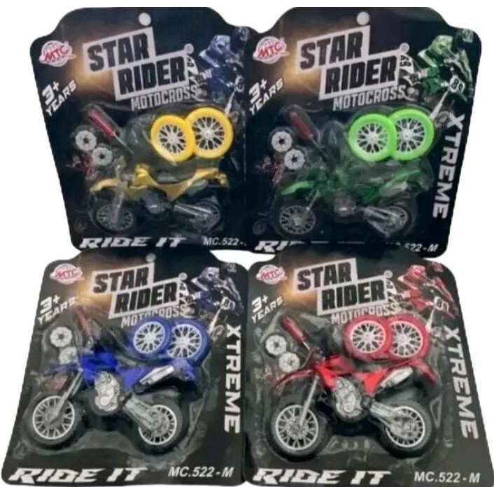 ( COD ) MOTOR CROSS MINIATUR ( BONUS RODA 2 OBENG BESI )MOTOR TRAIL MINIATUR KLX