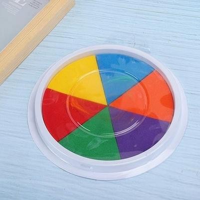 

Gfd-12 Mainan Edukasi Cap Tangan Finger Painting Cat Air 6 Warna Stamp Pad Cat Lukis Berkualitas