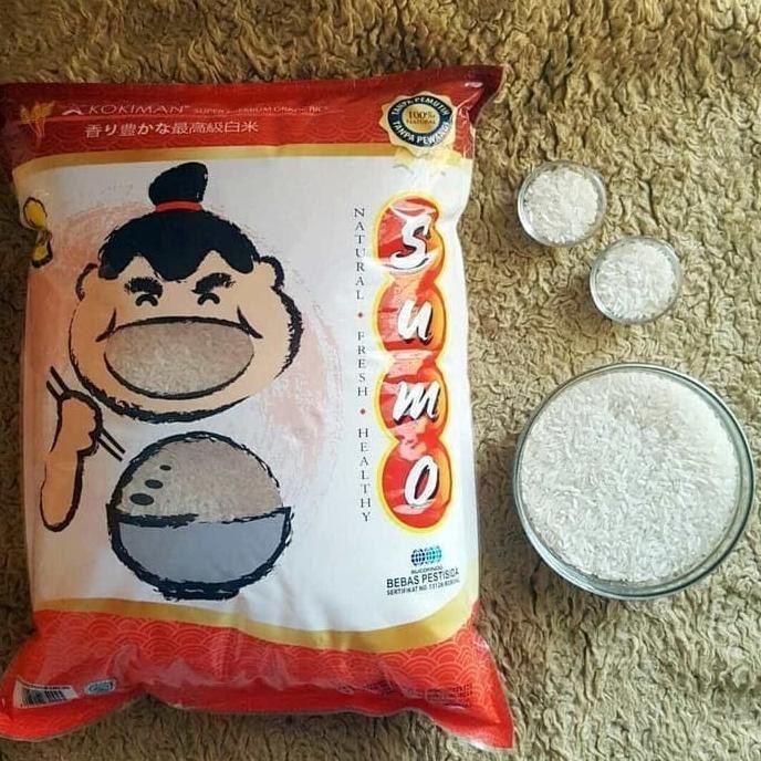 

Beras Sumo 5kg Super premium kemasan Merah