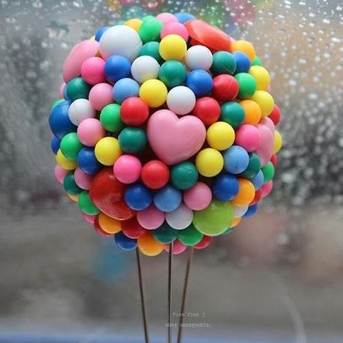 PAJANGAN DASHBOARD FLYING UP BALON HIASAN CUSTOM RAKIT HIASAN DEKORASI MOBIL