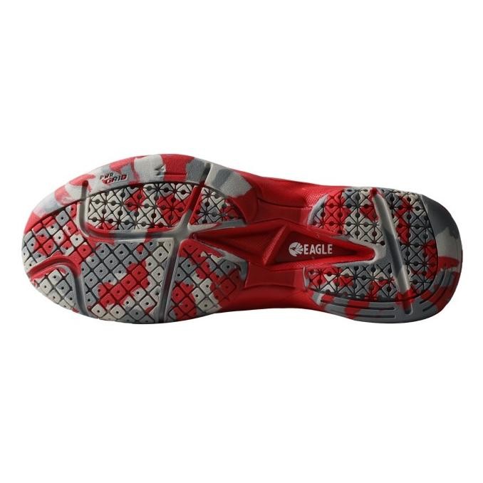 Murah Sepatu Badminton Eagle Shoes Jet Pro 2 Putih Merah