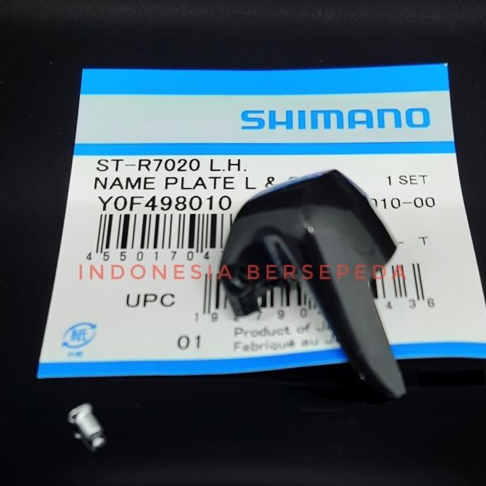 Grosir Shimano St-R7020 R7025 Name Plate Right Left & Screw - Name Plate 105