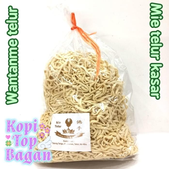 

Terlaris Mie Telur Kasar (Grab/Gojek Saja) 500 Gram Wantanmie Telor Homemade