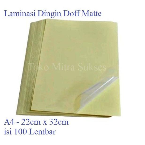 

TERMURAH - Stiker Laminating Dingin Glossy & Doff A4