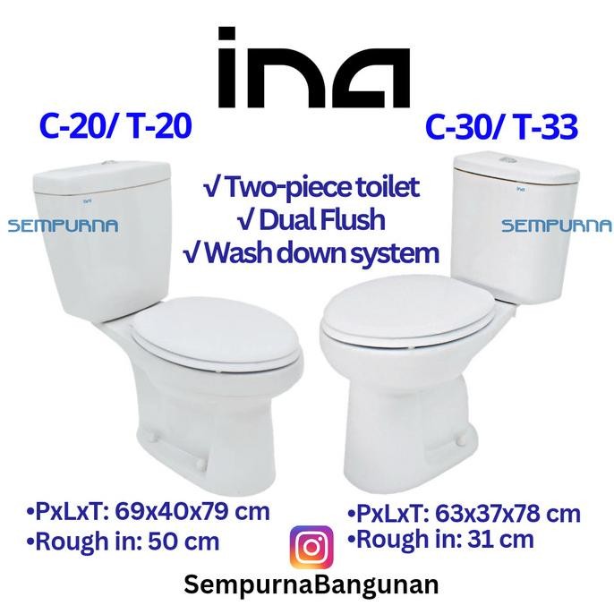 Kloset Closed duduk INA C-20 T-20 C12 T-12 C20 T20 C12 T12