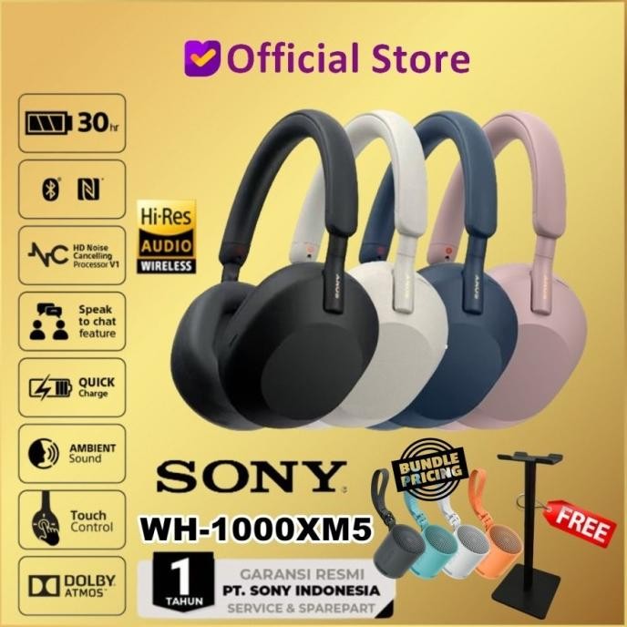 Tersedia Sony WH-1000XM5 Wireless Headphone WH1000XM5 WH 1000 XM5 WH1000 XM5