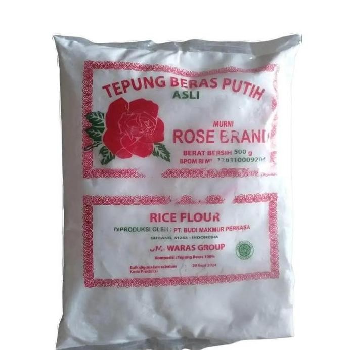 

Terlaris Tepung Beras Putih Rose Brand 500 Gram Rice