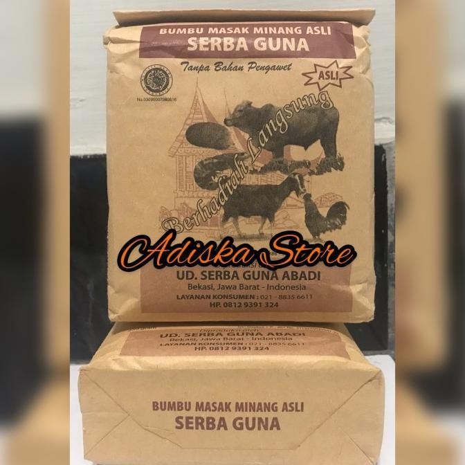 

Bumbu Masak Minang Asli Serbaguna 250 gr