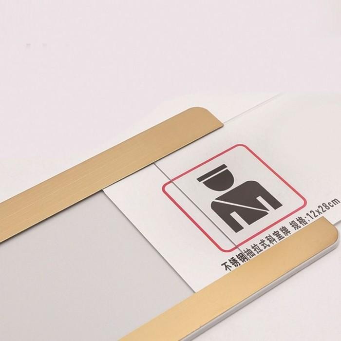 

Apan Nama Akrilik Sliding Stainless Tempat Papan Nama Self Adhesive Akrilik Papan Nama Tanda Ruangan Pelunjuk Arah